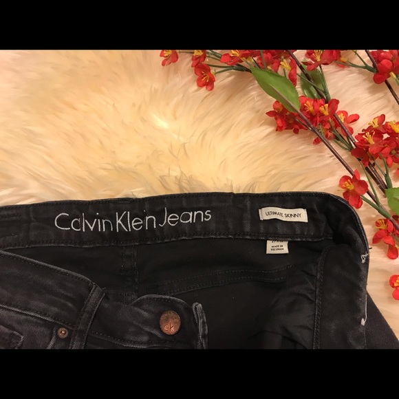 Calvin Klein Distressed Skinny Jeans - Picture 4 of 8
